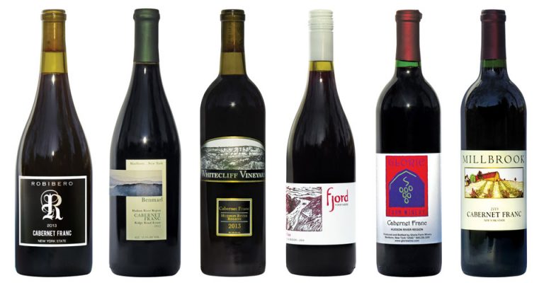 photo of 8 bottles of Hudson Valley Cabernet Franc wines