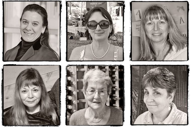 Portraits of six women of the Hudson Valley wineries