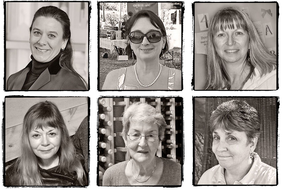 Portraits of six women of the Hudson Valley wineries