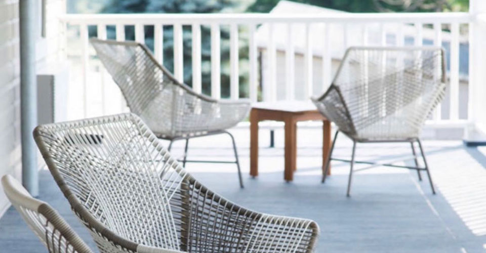 photo of porch with chairs, at the Vanderbilt Lake House.