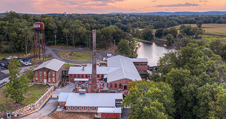drone photo of City Winery property