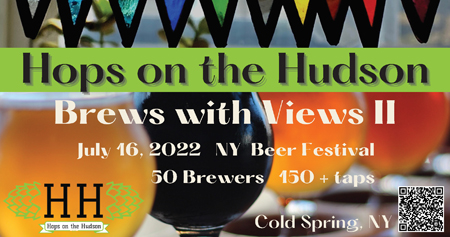 Hops on the Hudson – Brews with Views II ad