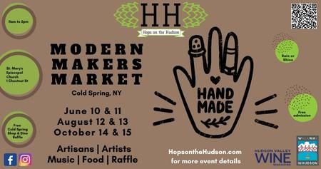 Ad for Modern Makers Market, from Hops on the Hudson.